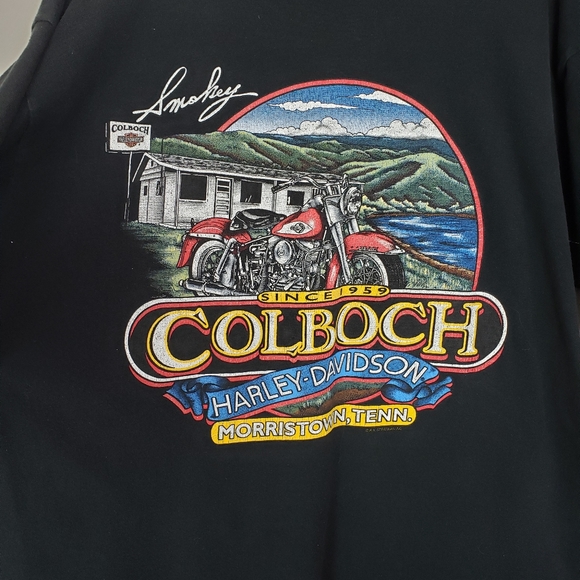 Vtg Harley Davidson single stitch graphic t-shirt - Picture 4 of 6
